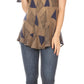 Sakkas Allegra Women's Short Sleeve Loose Fit Casual Tie Dye Blouse Tunic Shirt
