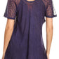Sakkas Allegra Women's Short Sleeve Loose Fit Casual Tie Dye Blouse Tunic Shirt