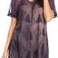 Sakkas Allegra Women's Short Sleeve Loose Fit Casual Tie Dye Blouse Tunic Shirt