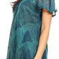 Sakkas Allegra Women's Short Sleeve Loose Fit Casual Tie Dye Blouse Tunic Shirt