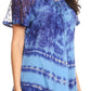 Sakkas Allegra Women's Short Sleeve Loose Fit Casual Tie Dye Blouse Tunic Shirt