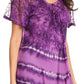 Sakkas Allegra Women's Short Sleeve Loose Fit Casual Tie Dye Blouse Tunic Shirt