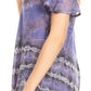 Sakkas Allegra Women's Short Sleeve Loose Fit Casual Tie Dye Blouse Tunic Shirt