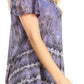 Sakkas Allegra Women's Short Sleeve Loose Fit Casual Tie Dye Blouse Tunic Shirt