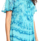 Sakkas Allegra Women's Short Sleeve Loose Fit Casual Tie Dye Blouse Tunic Shirt
