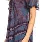 Sakkas Allegra Women's Short Sleeve Loose Fit Casual Tie Dye Blouse Tunic Shirt