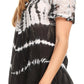 Sakkas Allegra Women's Short Sleeve Loose Fit Casual Tie Dye Blouse Tunic Shirt