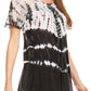 Sakkas Allegra Women's Short Sleeve Loose Fit Casual Tie Dye Blouse Tunic Shirt