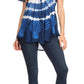 Sakkas Allegra Women's Short Sleeve Loose Fit Casual Tie Dye Blouse Tunic Shirt