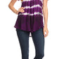 Sakkas Allegra Women's Short Sleeve Loose Fit Casual Tie Dye Blouse Tunic Shirt