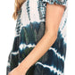 Sakkas Allegra Women's Short Sleeve Loose Fit Casual Tie Dye Blouse Tunic Shirt