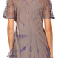 Sakkas Aline Women's Short Sleeve Casual Light Loose Scoop Neck Top Blouse Shirt