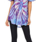 Sakkas Aline Women's Short Sleeve Casual Light Loose Scoop Neck Top Blouse Shirt