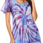 Sakkas Aline Women's Short Sleeve Casual Light Loose Scoop Neck Top Blouse Shirt