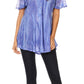 Sakkas Aline Women's Short Sleeve Casual Light Loose Scoop Neck Top Blouse Shirt