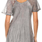 Sakkas Aline Women's Short Sleeve Casual Light Loose Scoop Neck Top Blouse Shirt