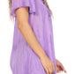 Sakkas Aline Women's Short Sleeve Casual Light Loose Scoop Neck Top Blouse Shirt
