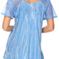 Sakkas Aline Women's Short Sleeve Casual Light Loose Scoop Neck Top Blouse Shirt