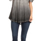 Sakkas Donna Women's Casual Lace Short Sleeve Tie Dye Corset Loose Top Blouse