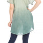 Sakkas Donna Women's Casual Lace Short Sleeve Tie Dye Corset Loose Top Blouse