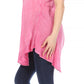 Sakkas Donna Women's Casual Lace Short Sleeve Tie Dye Corset Loose Top Blouse