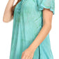 Sakkas Donna Women's Casual Lace Short Sleeve Tie Dye Corset Loose Top Blouse