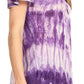 Sakkas Donna Women's Casual Lace Short Sleeve Tie Dye Corset Loose Top Blouse
