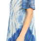 Sakkas Donna Women's Casual Lace Short Sleeve Tie Dye Corset Loose Top Blouse