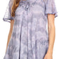 Sakkas Marzia Women's Loose Fit Short Sleeve Casual Tie Dye Batik Blouse Top Tunic