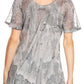 Sakkas Marzia Women's Loose Fit Short Sleeve Casual Tie Dye Batik Blouse Top Tunic