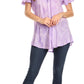 Sakkas Marzia Women's Loose Fit Short Sleeve Casual Tie Dye Batik Blouse Top Tunic