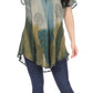 Sakkas Marzia Women's Loose Fit Short Sleeve Casual Tie Dye Batik Blouse Top Tunic