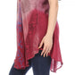 Sakkas Marzia Women's Loose Fit Short Sleeve Casual Tie Dye Batik Blouse Top Tunic