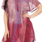 Sakkas Marzia Women's Loose Fit Short Sleeve Casual Tie Dye Batik Blouse Top Tunic