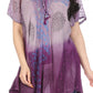 Sakkas Marzia Women's Loose Fit Short Sleeve Casual Tie Dye Batik Blouse Top Tunic