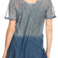 Sakkas Marzia Women's Loose Fit Short Sleeve Casual Tie Dye Batik Blouse Top Tunic