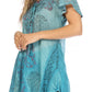 Sakkas Marzia Women's Loose Fit Short Sleeve Casual Tie Dye Batik Blouse Top Tunic