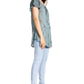 Sakkas Marzia Women's Loose Fit Short Sleeve Casual Tie Dye Batik Blouse Top Tunic