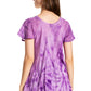 Sakkas Marzia Women's Loose Fit Short Sleeve Casual Tie Dye Batik Blouse Top Tunic