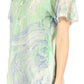 Sakkas Marzia Women's Loose Fit Short Sleeve Casual Tie Dye Batik Blouse Top Tunic