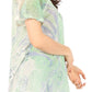 Sakkas Marzia Women's Loose Fit Short Sleeve Casual Tie Dye Batik Blouse Top Tunic