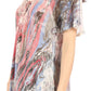 Sakkas Marzia Women's Loose Fit Short Sleeve Casual Tie Dye Batik Blouse Top Tunic