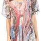 Sakkas Marzia Women's Loose Fit Short Sleeve Casual Tie Dye Batik Blouse Top Tunic