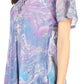 Sakkas Marzia Women's Loose Fit Short Sleeve Casual Tie Dye Batik Blouse Top Tunic