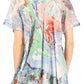 Sakkas Marzia Women's Loose Fit Short Sleeve Casual Tie Dye Batik Blouse Top Tunic