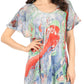 Sakkas Marzia Women's Loose Fit Short Sleeve Casual Tie Dye Batik Blouse Top Tunic