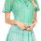 Sakkas Marzia Women's Loose Fit Short Sleeve Casual Tie Dye Batik Blouse Top Tunic