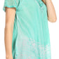 Sakkas Marzia Women's Loose Fit Short Sleeve Casual Tie Dye Batik Blouse Top Tunic