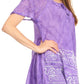 Sakkas Marzia Women's Loose Fit Short Sleeve Casual Tie Dye Batik Blouse Top Tunic