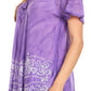 Sakkas Marzia Women's Loose Fit Short Sleeve Casual Tie Dye Batik Blouse Top Tunic